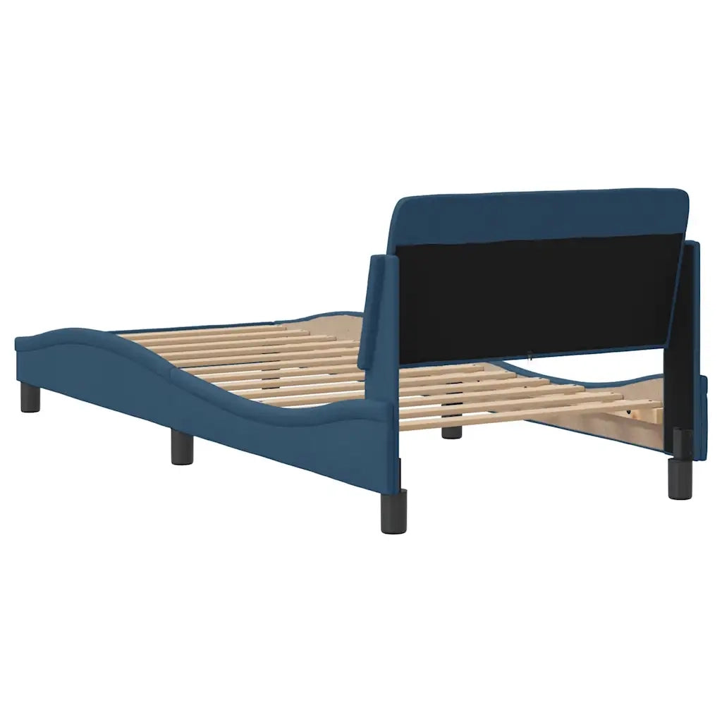 Giroletto con Testiera Dover Blu 90x200 cm Tessuto 373111