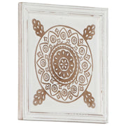 Decorazione artistica 2 pz Marrone e bianco 40 x 40 x 1,5 cm CFW7931483