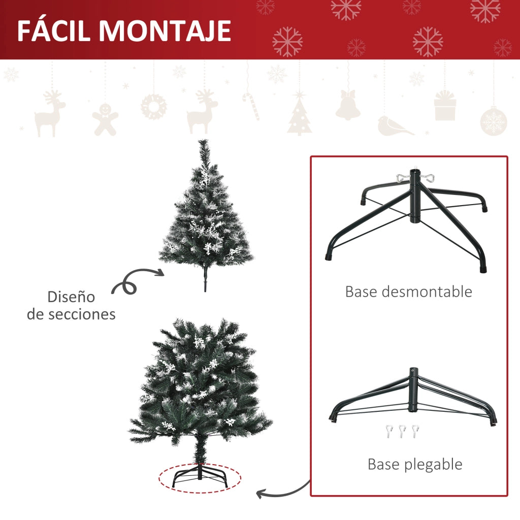 Albero di Natale Artificiale ¨C zephmum ¨C Verde 150 cm Pieghevole