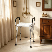 Lettino da doccia regolabile in altezza per anziani e persone con disabilit¨¤, con piedini antiscivolo.
