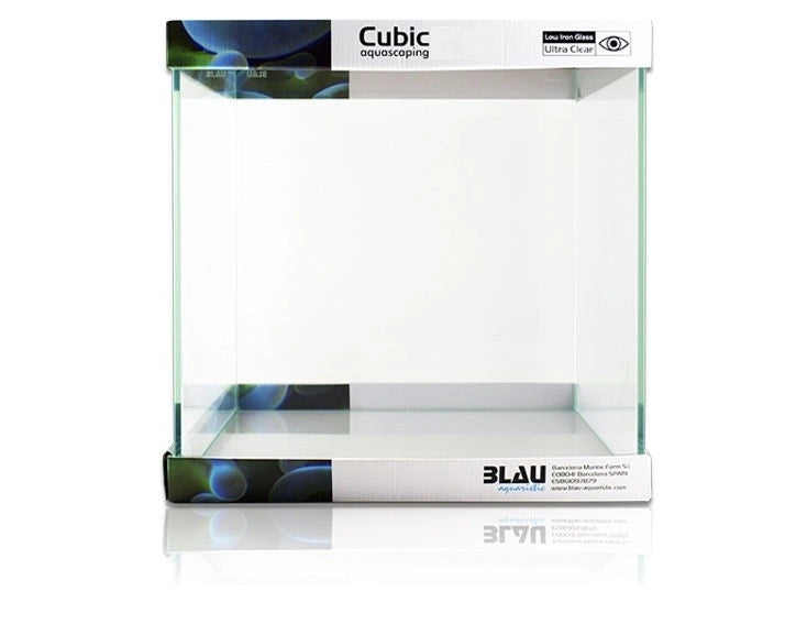 Blau Aquaristic Cubic Aquascaping 27L - vasca in extra chiaro cm30x30x30h