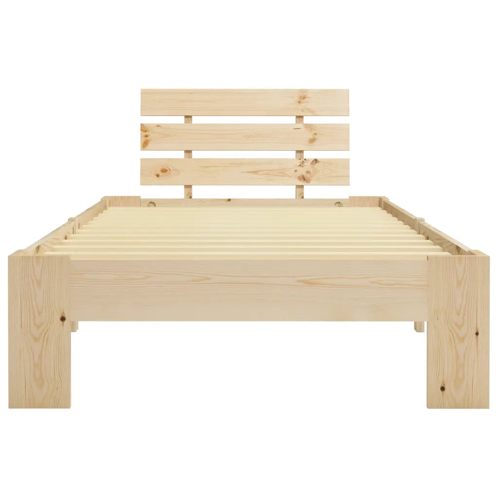 Giroletto senza Materasso-Struttura Letto 100x200 cm in Legno Massello di Pino 492484