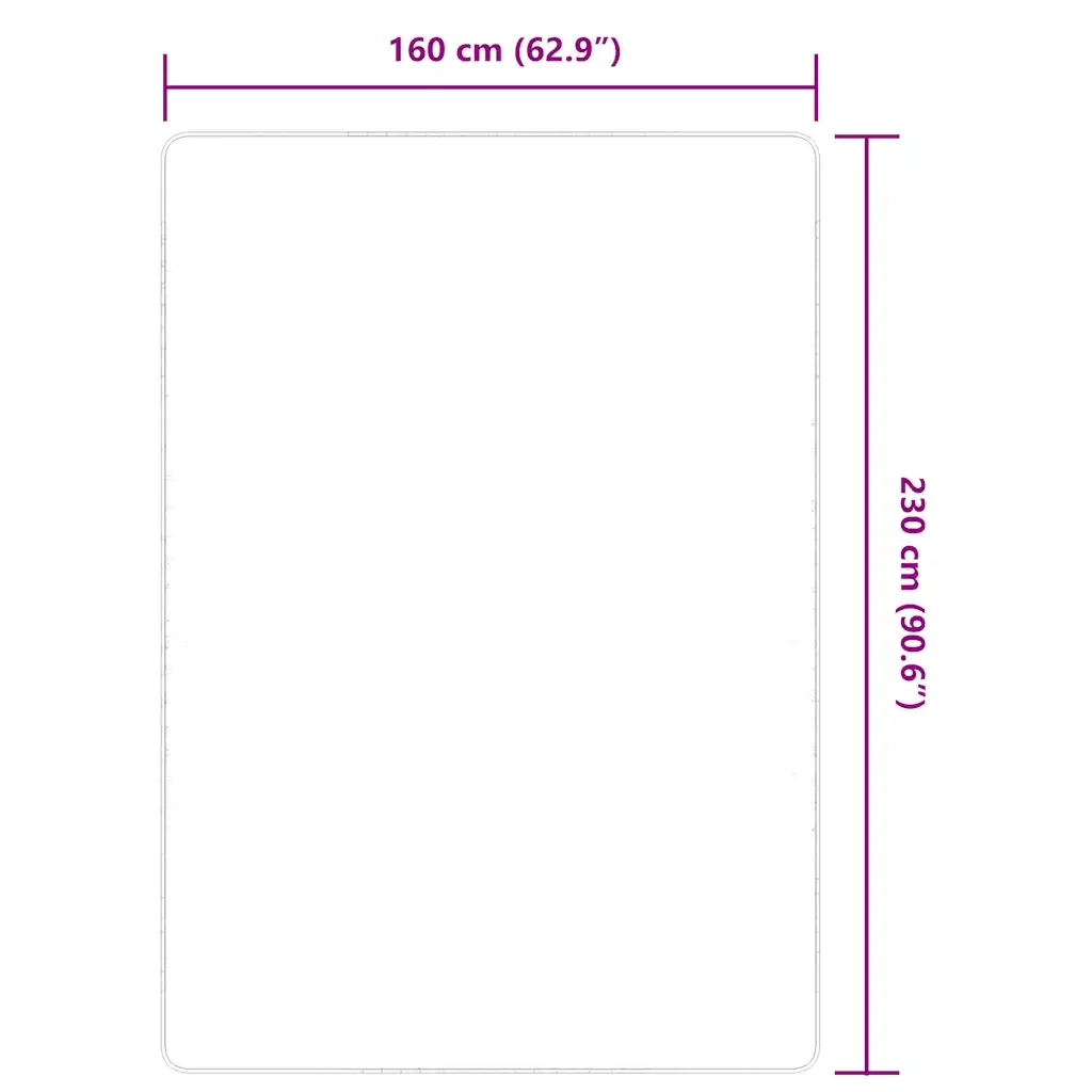 Tappeto di Iuta con Base in Lattice 160x230 cm Naturale 245287