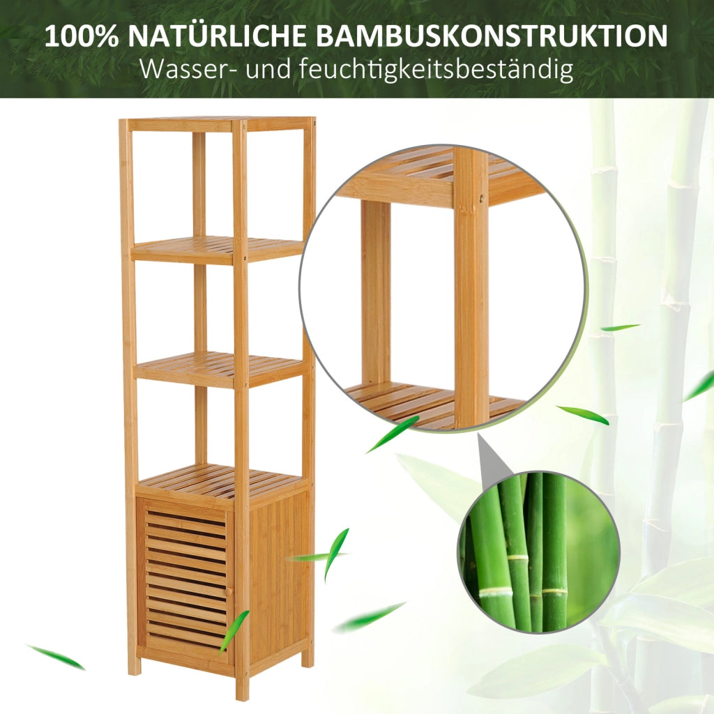 ARMADIO BAGNO 36x33x140 cm Bambù Naturale