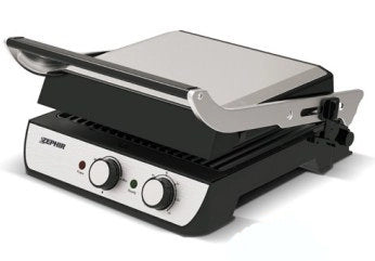 ZEPHIR BISTECCHIERA ELETTRICA APERT.180°PIASTRE AMOVIBILI 2000W ZHC657