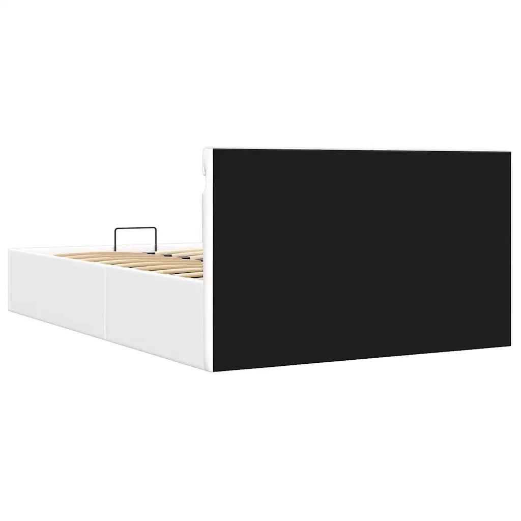 vidaXL Giroletto Contenitore Idraulico LED Bianco Similpelle 140x200cm