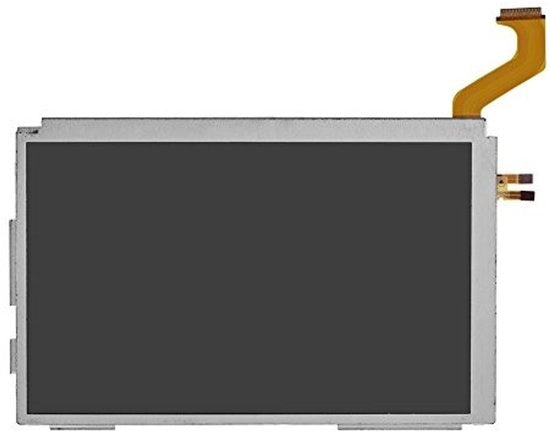 Schermo LCD di Ricambio per Nintendo 3DS XL - Nuovo - Dimensioni 123 x 77 x 4mm - Nero/Argento - Installazione Professionale Raccomandata - Schermo di Ricambio
