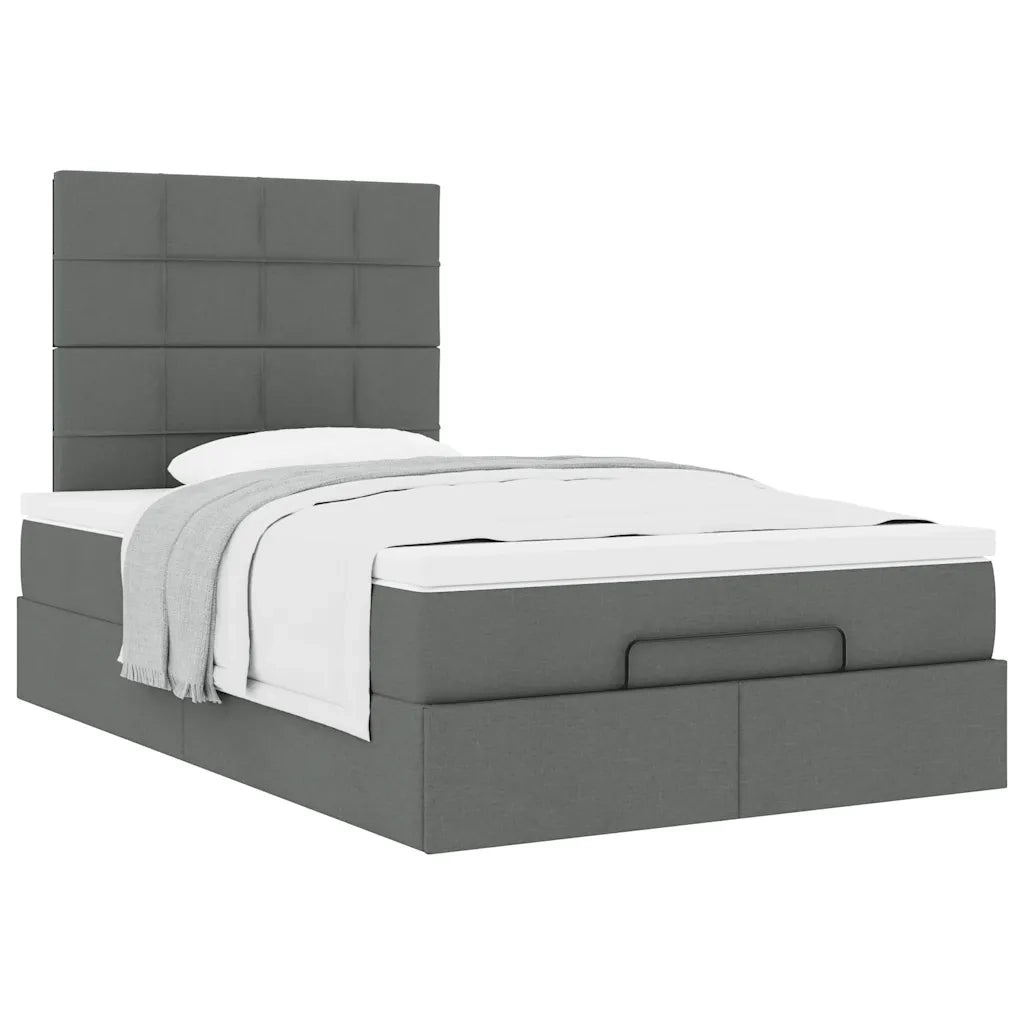 Struttura Letto Pouf con Materasso 80x200 cm in Tessuto 3313141