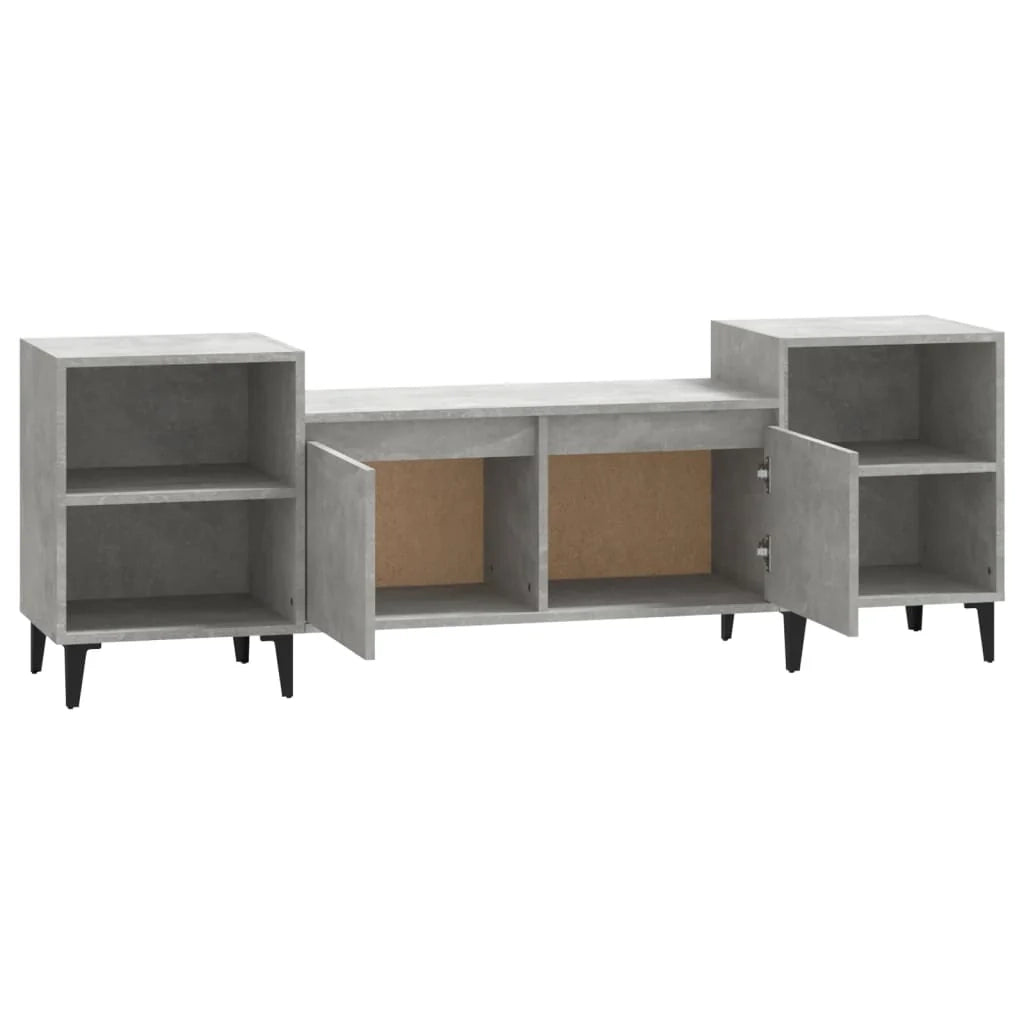Mobile TV multimediale mensola TV credenza TV sala da pranzo soggiorno camera da letto 160 x 35 x 55 cm legno ingegnerizzato grigio 02_0026064