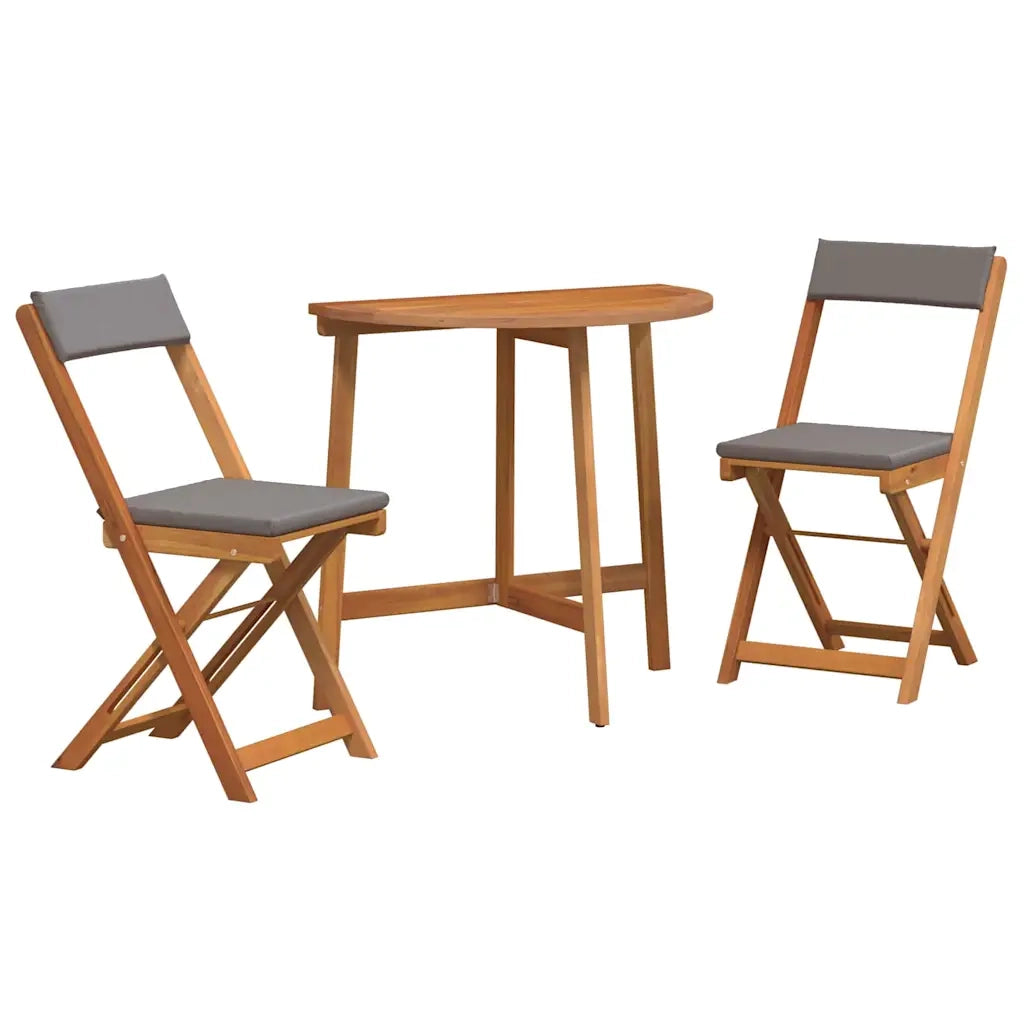 Set bistrot 3 pcs Olio Naturale Legno di Acacia Massello 4105508
