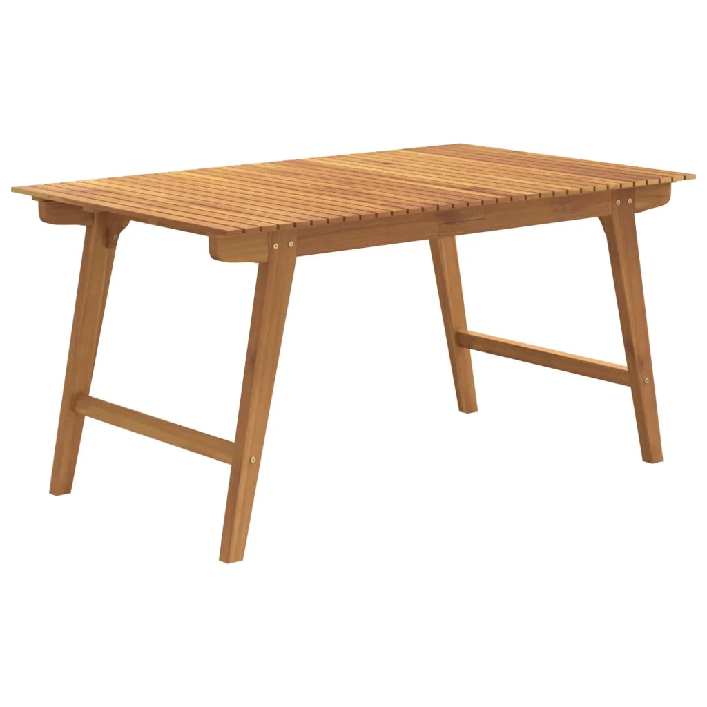 Tavolo da Giardino 150x90x75 cm Legno Massello di Acaciacod mxl 102390