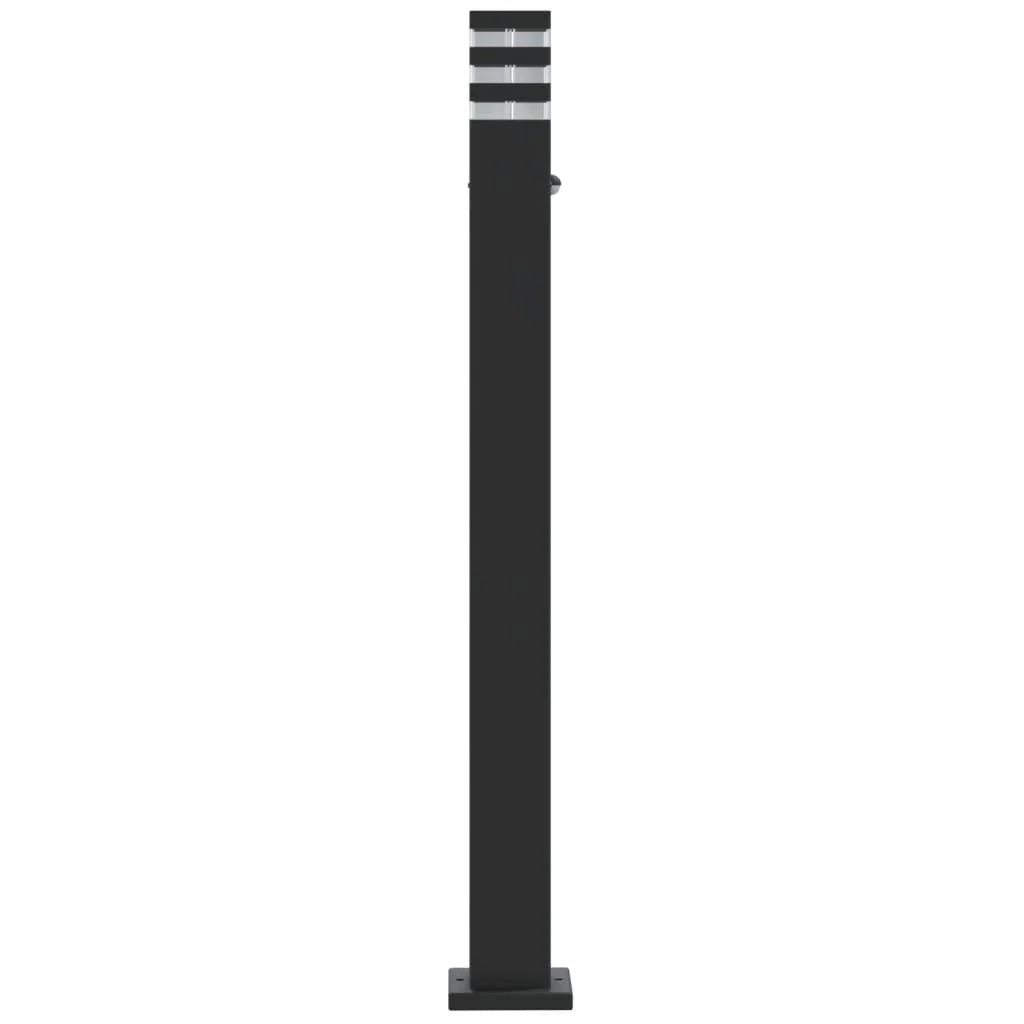 Lampade da terra per esterni con sensore 3 pezzi 110 cm alluminio nero 02_0042564