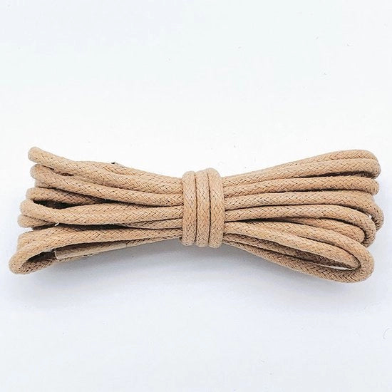 2 paia di cordoni in cotone di 90 cm - Cordoni rotondi impermeabili da 2,5 mm - Cordoni robusti rotondi - Cordoni duraturi - Cordoni per stivali - Cordoni in pelle impermeabile - Per scarpe e stivali eleganti