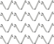 Clip per pedale telescopico a doppia testa con serraggio - 16 pezzi - diametro 6 x 8,5 x 49 mm - corrosione resistente - con foro circolare