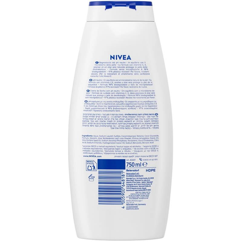 NIVEA BAGNO CREMA ALOE 750 ML