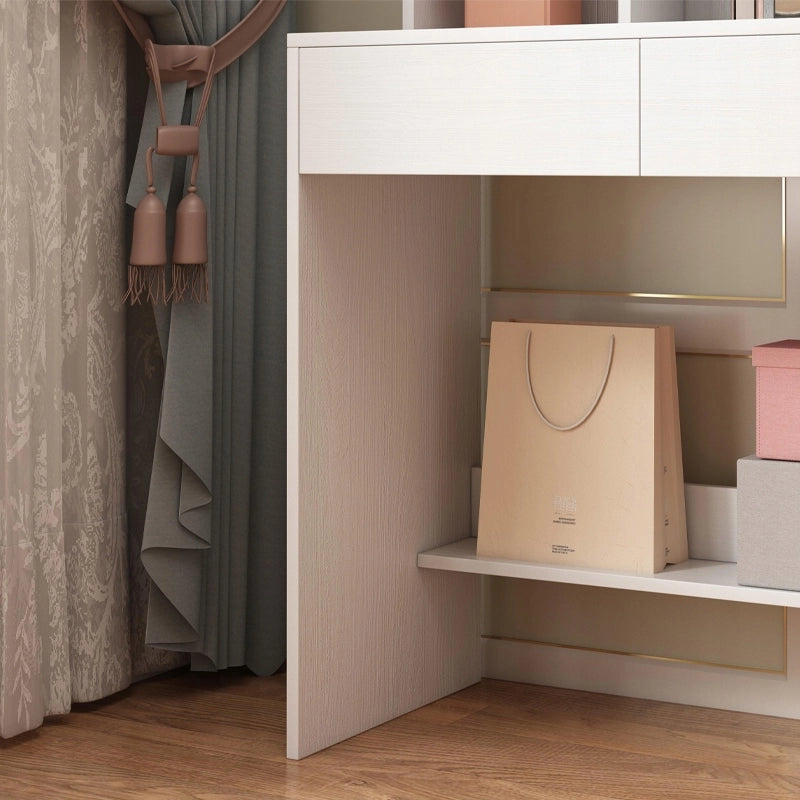 Toilette da trucco per vizagista cosmetica con specchio led moderna loft 40x80x145 cm