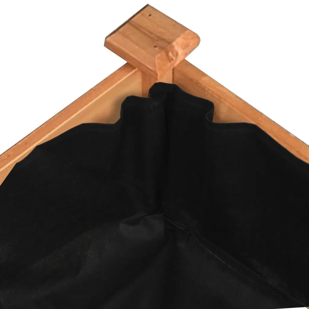 Fioriera da Giardino Fodera Marrone 240x120x25cm Massello Abete 364302