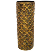 Portaombrelli in metallo dorato 20x20x54h cm