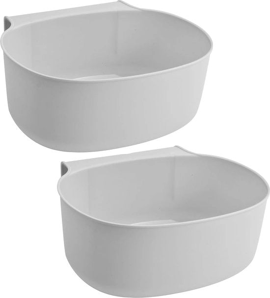 Set di 2 contenitori per rifiuti appesi - contenitore per rifiuti domestici per cucina - contenitore per rifiuti spaziale per porte delle cucine, può essere appeso in cucina, armadi, auto, bagno e camera da letto.