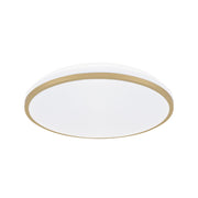 Plafoniera LED rotonda bianco-oro 33cm 18W 4000K Linus Struhm
