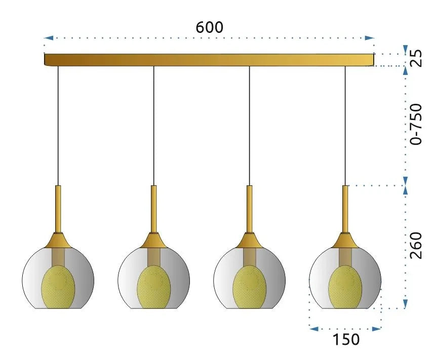 Lampada APP899-4CP