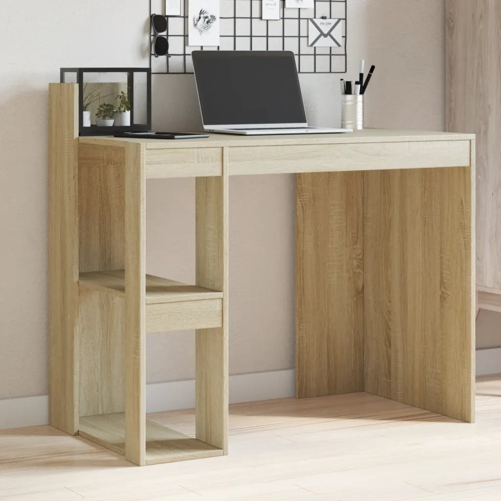 Scrivania | Tavolo da Ufficio Rovere Sonoma 103,5x56,5x94 cm in Legno Multistrato