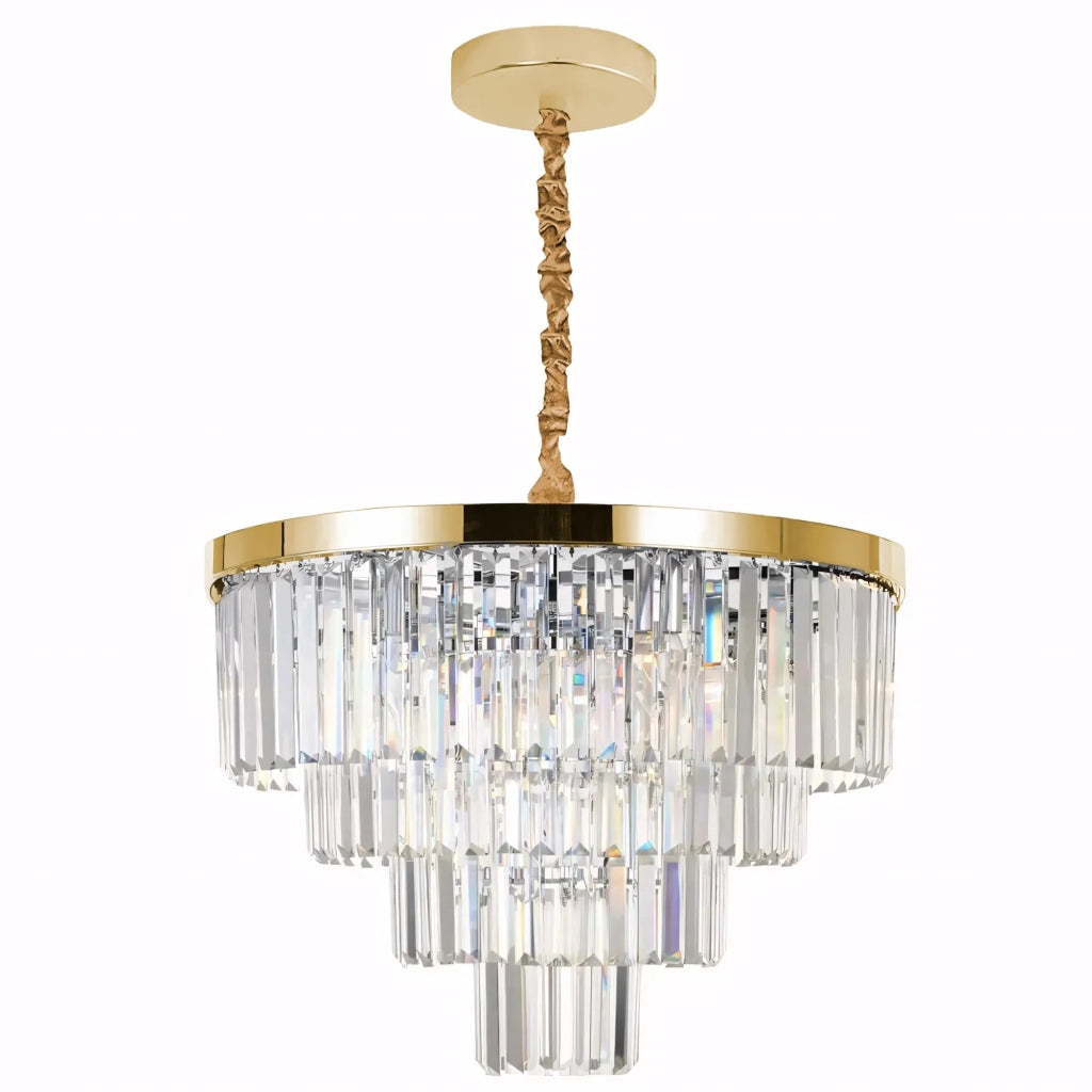 Lampadario A Sospensione In Cristallo Da Soffitto APP1533-6CP4 Oro