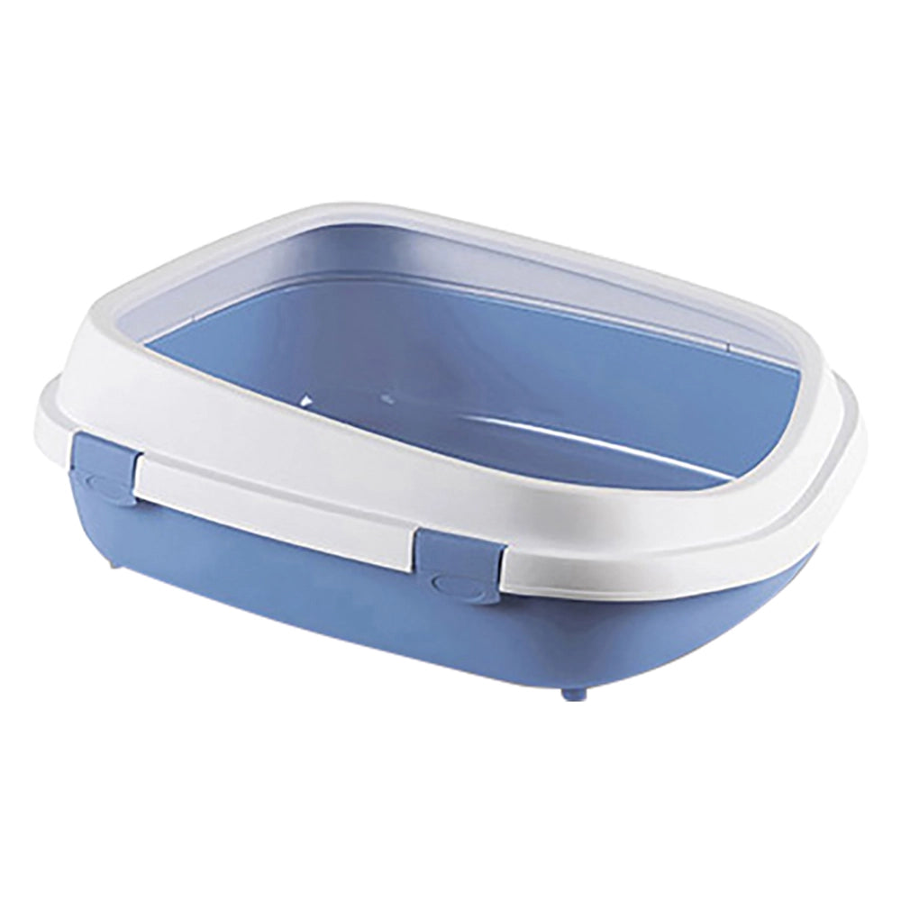 TOILETTE PER CANI-GATTI 'QUEEN' blu acciaio/bianco  - STEFANPLAST