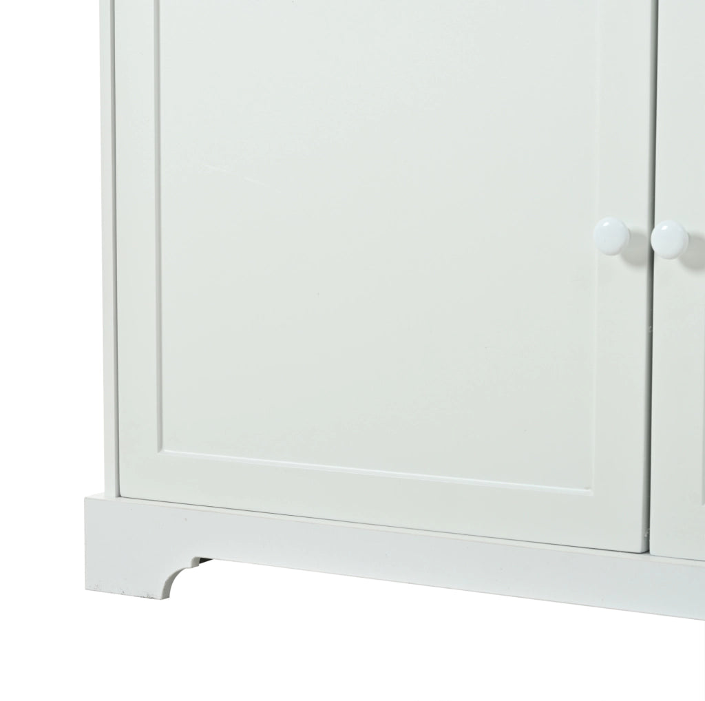 Vetrina con LED e 2 cassetti 100 x 38 x 170 cm in truciolare bianco