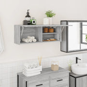 Mobile da Bagno Grigio Sonoma 80x25x30 cm in Legno Multistrato 860081