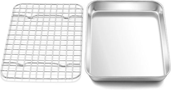 Piattaforma per forno in acciaio inossidabile con griglia di raffreddamento - Rettilineo - 237 x 177 x 25 cm Lavastoviglie