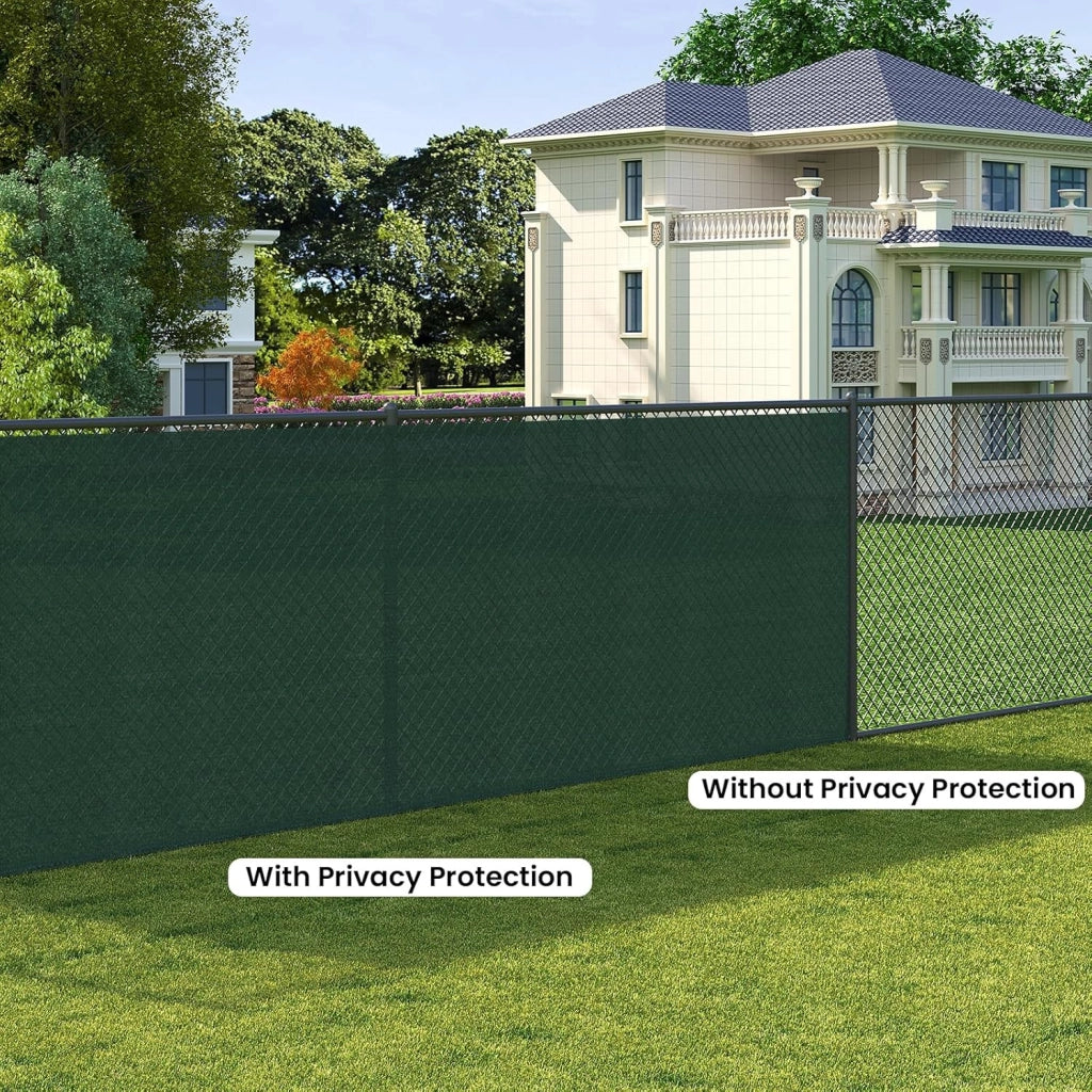 Rete Ombreggiante 1,5x20 m, Frangivista per Recinzione Giardino, Telo Frangivento da Esterno, con Occhielli e Fascette, Resistente alle Intemperie, per Balcone, in HDPE 180g/m², Verde