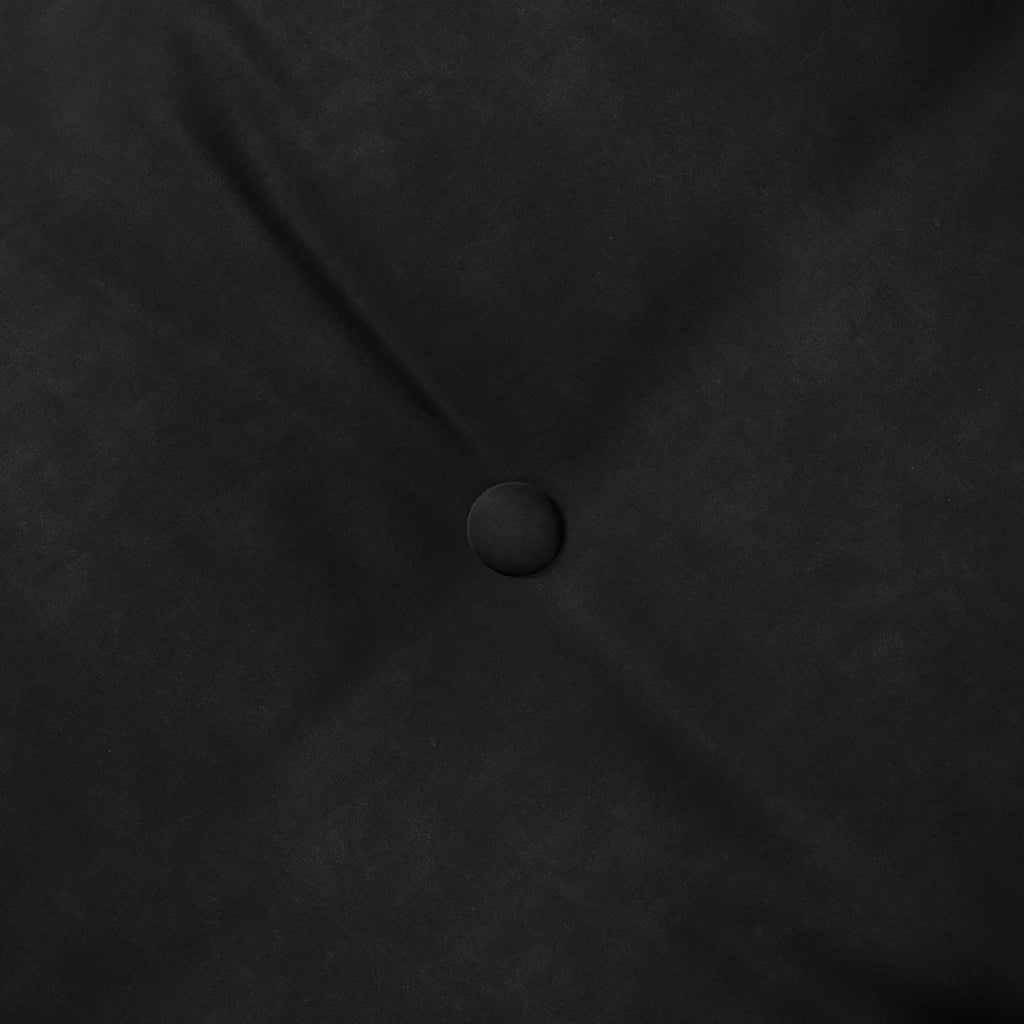 Cuscino per Schiena | Cuscino dorsale Nero 160 x 50 cm Tessuto in Cords