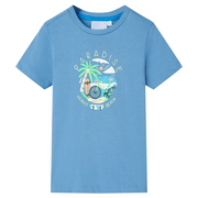 Maglietta da Bambino Blu Medio 116