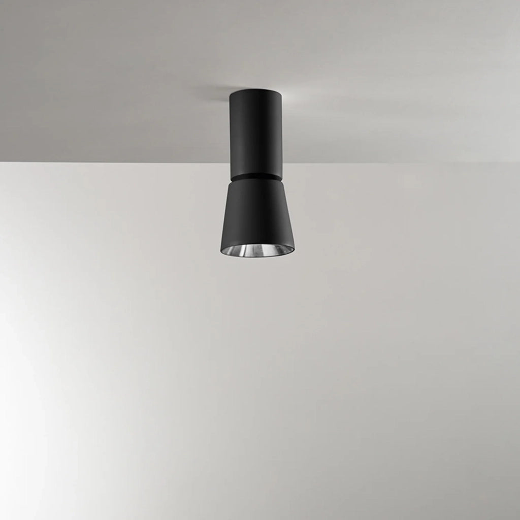 Plafoniera Moderna Kone Metallo Nero Led 10W 3000K Ip20