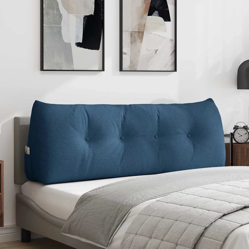 Cuscino per Schiena Blu 140 x 24 x 50 cm Tessuto