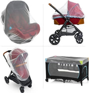 Ombrello per passeggino - Ombrello per bambini - Passeggino - Sedile auto e Pack N Play - con elastico aderente e corda di tiraggio