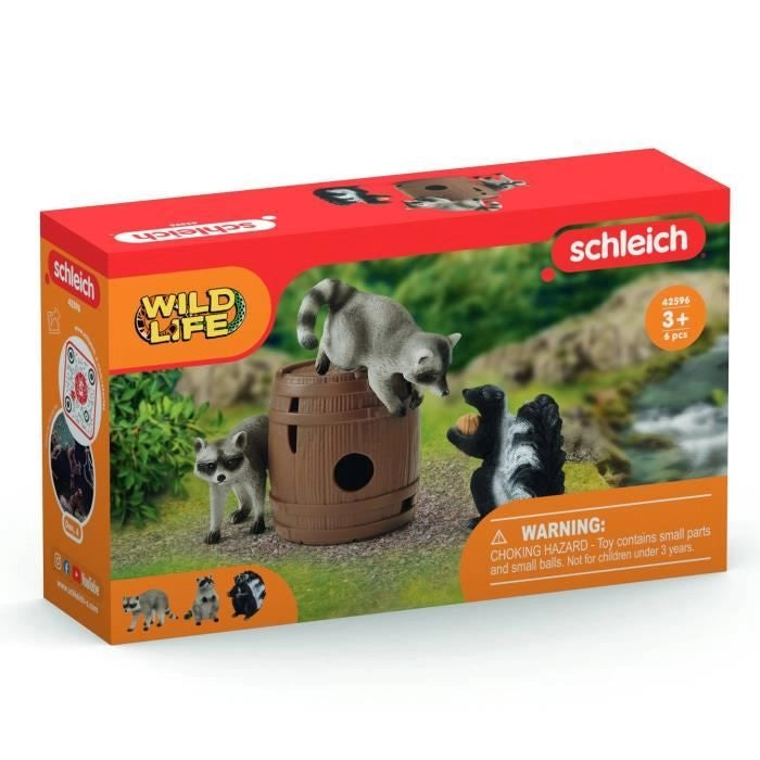 Divertente scatola di giochi con noci, figurine di animali selvatici, Schleich 42596 Wild Life, Per bambini dai 3 anni