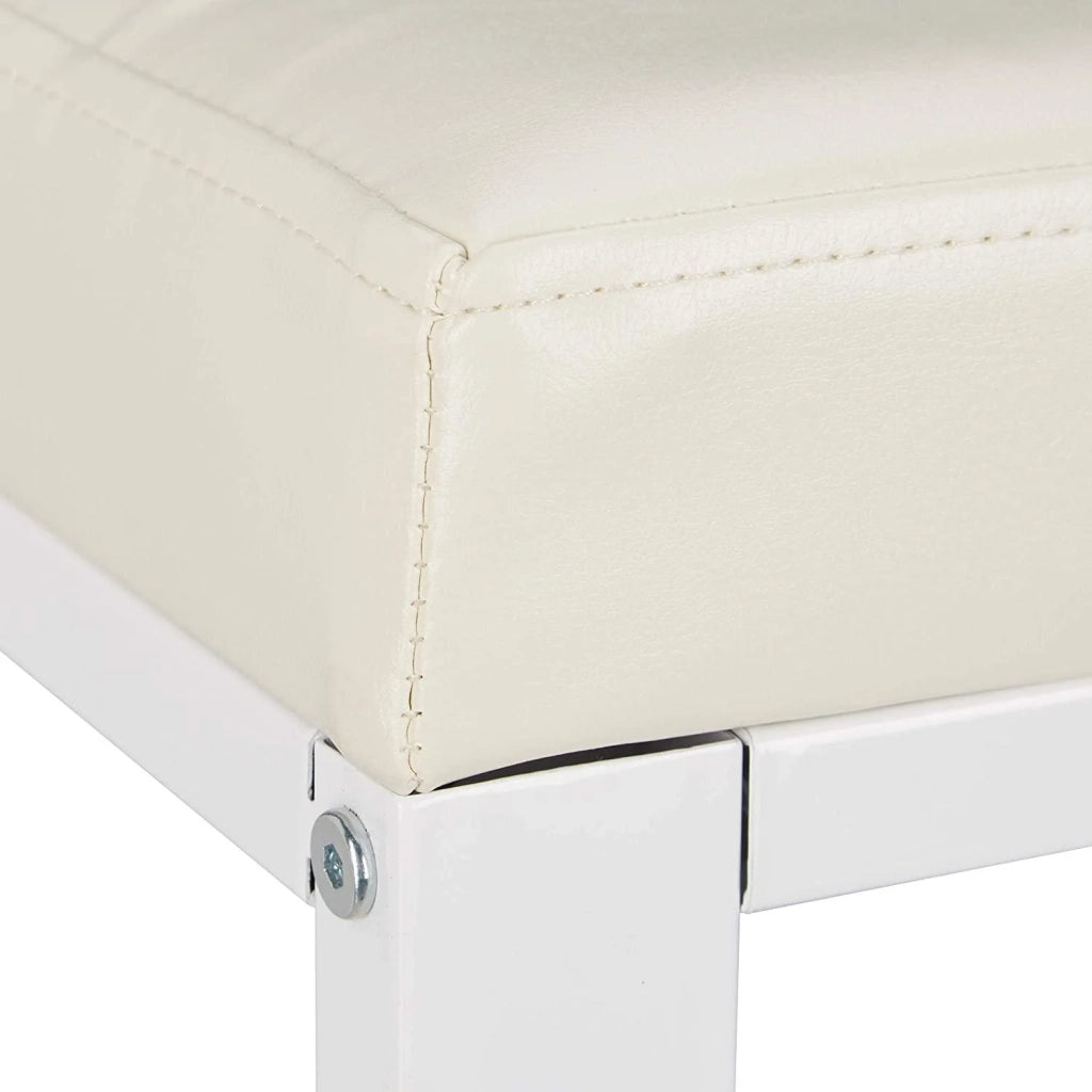 Panca d'ingresso scarpiera panca/sgabello 90,5 cm bianco 13_0000352_2