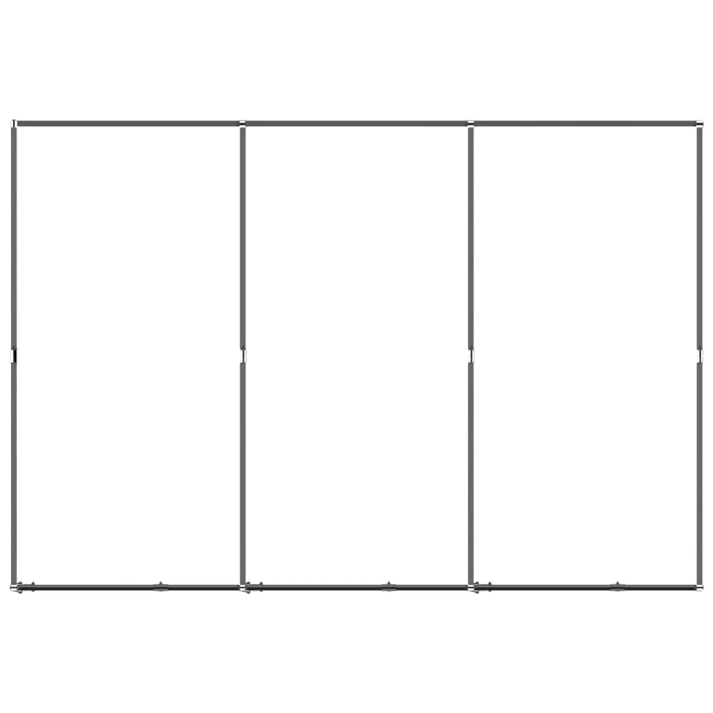 Cuccia/gabbia/recinto/zaino per cani da esterno acciaio 5,53 m² nero 02_0041857