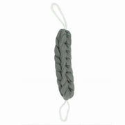 Trade Shop - Lavaschiena Spugna Rete Esfoliante Bagno Doccia A Treccia Scrubber 79593 Grigia -