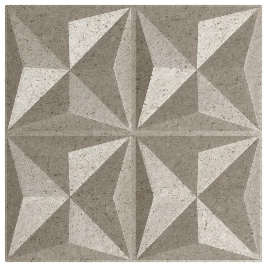 Pannelli da parete 48 pz Beton origami 50 x 50 cm Schiuma XPS CFW5044503