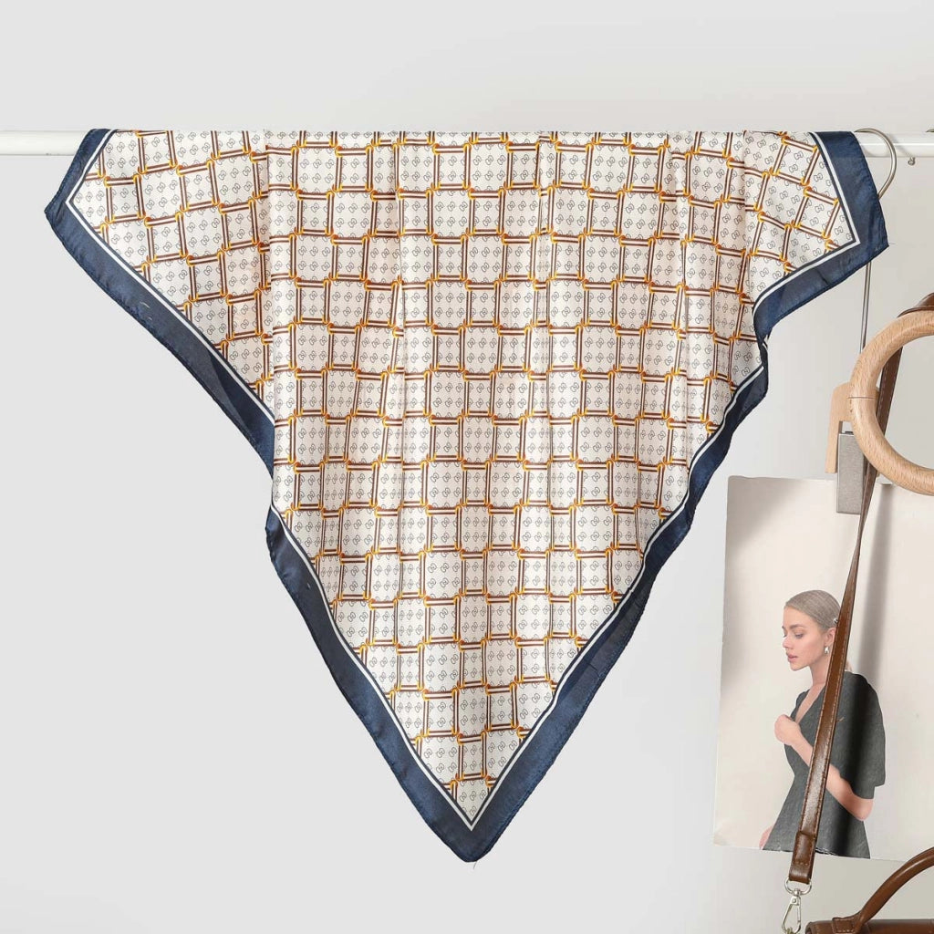 Nuova sciarpa da donna in seta stampata, stile coreano, sciarpa decorativa alla moda e versatile.