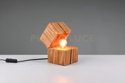 TREASURE LAMPADA DA TAVOLO ATTACCO E14 LAMPADINA INCLUSA LEGNO H. 16CM