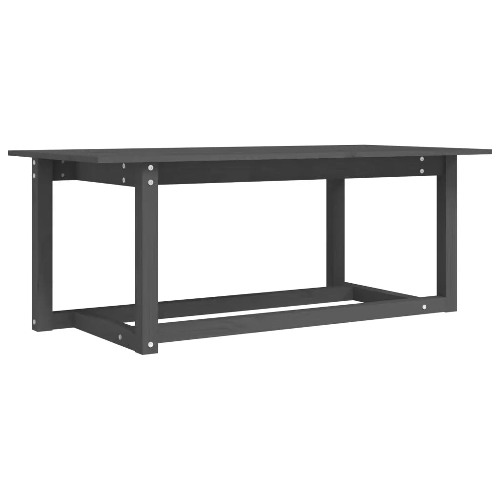 Tavolino da salotto | Tavolino da caff¨¨ | Tavolino da Soggiorno Grigio 110x55x45 cm Legno Massello di Pino