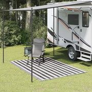 Tappeto da Tenda 200x300 cm Antracite e Bianco 310817