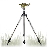 Irrigatore a 360° di rotazione - Sprogetto zincato - Aspiratore per giardino - Manico regolabile 45-89 cm - Acciaio inossidabile - Irrigatore girevole per giardino