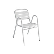Set di 2 Sedie Calipso MOIA in alluminio bianche