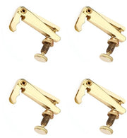 Accessori per violino - Set di 4 pezzi - Lega dorata - Anticorrosione - Duratura - Facile da montare