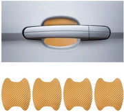 Protezione da graffi per porte 4 pezzi - Flessibile in fibra di carbonio - Pellicola anti graffi universale - Protezione per vernice laterale - Facile da rimuovere - Resistente ai graffi - Protezione per porte